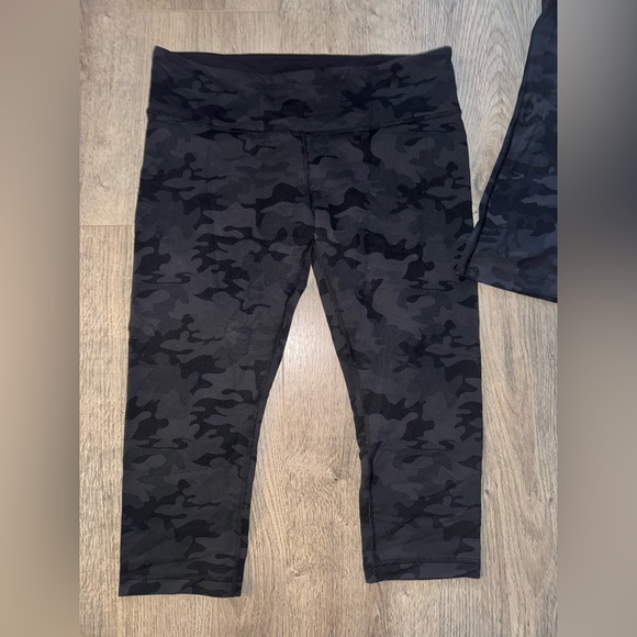 Lululemon Wamo Camo Black Gray Active SET 8/10 - Picture 6 of 7